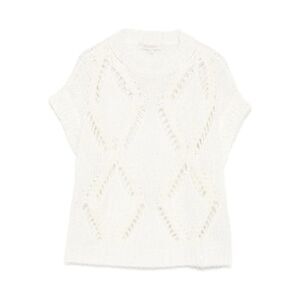 Antonelli White Knitwear - Knitted Tops Women